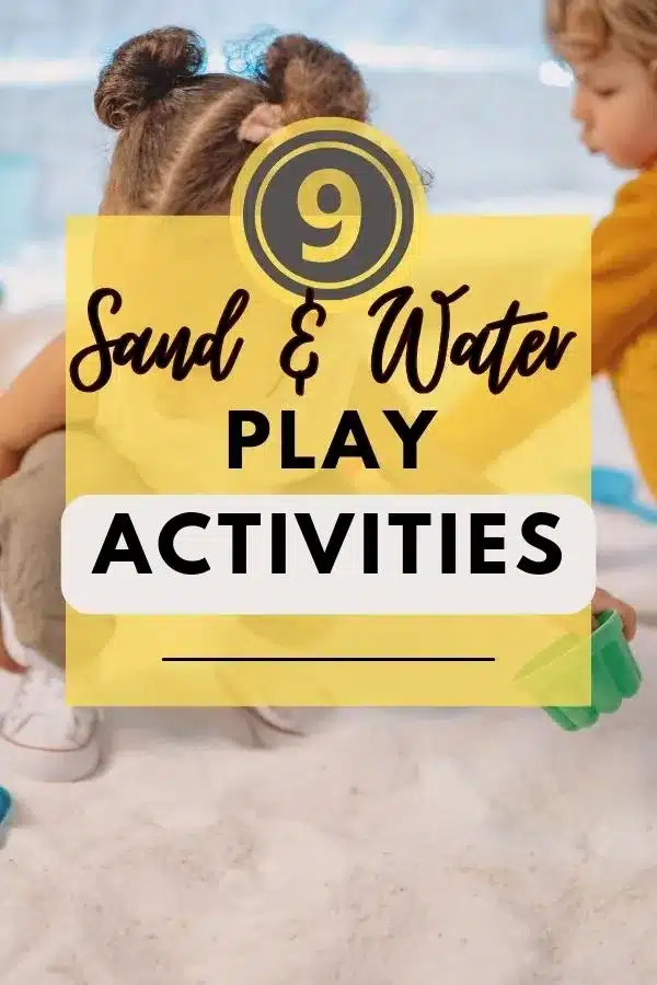 sand and water play activities
