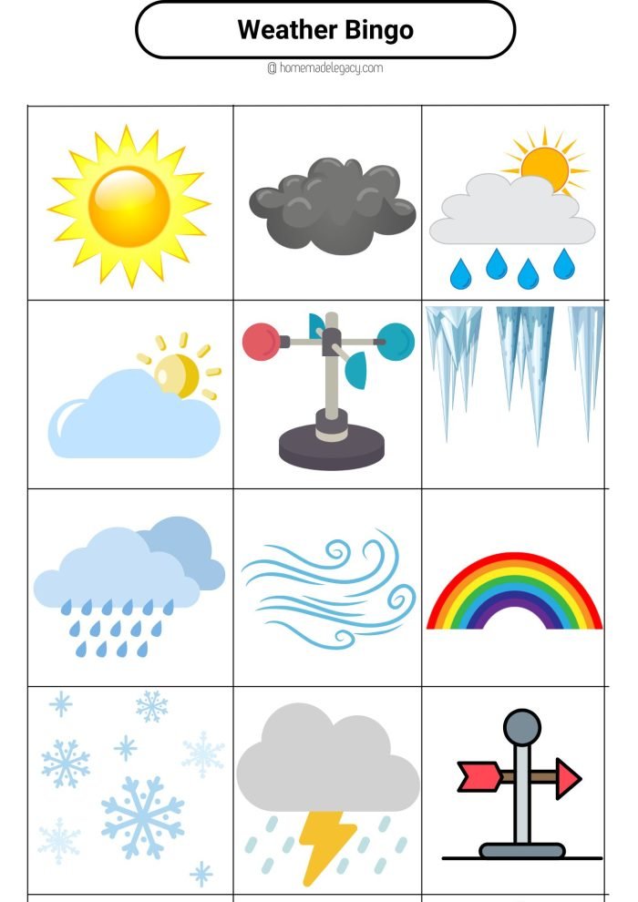 14 Educational Weather Activities For Preschoolers - Home Made Legacy