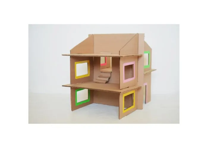 cardboard box doll house