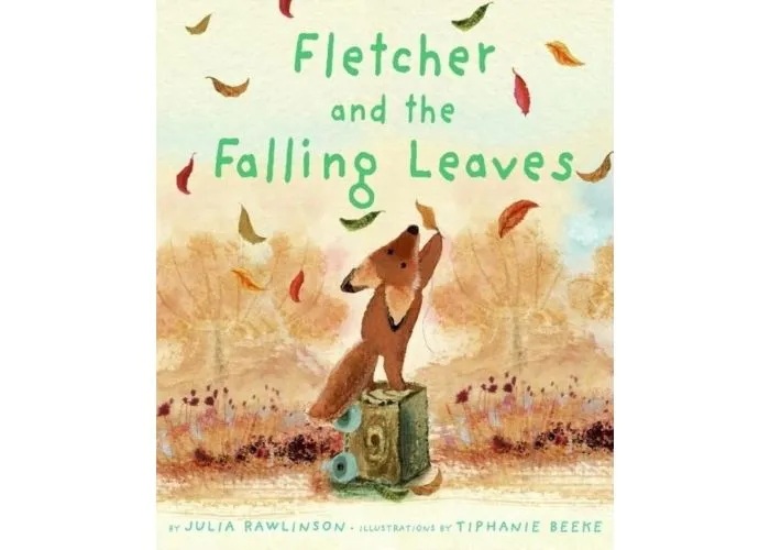 Fletcher and falling leaves