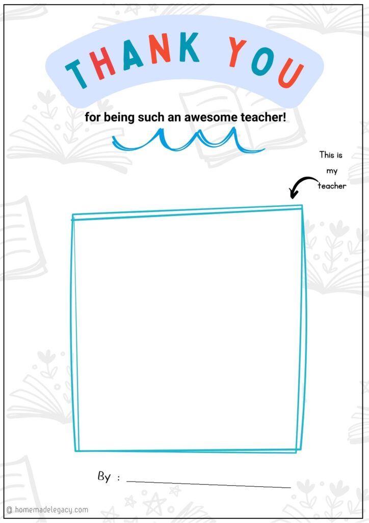 All about my teacher activity sheet for preschoolers 