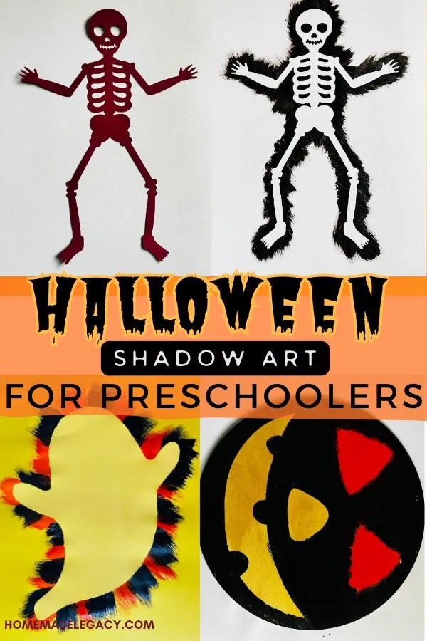 Halloween shadow arts for kindergarteners