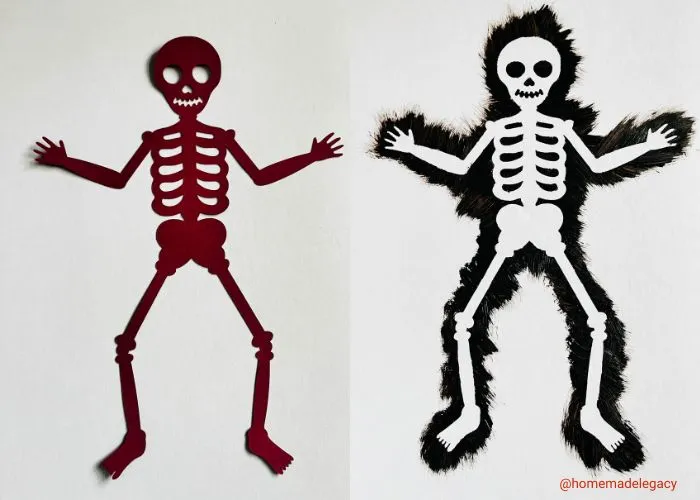 Halloween shadow skeleton