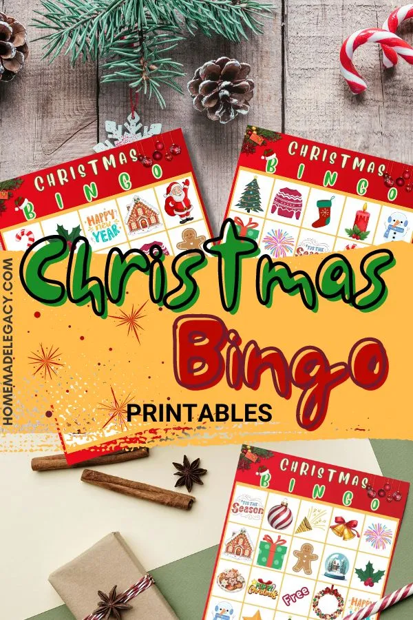 free printable Christmas bingo cards