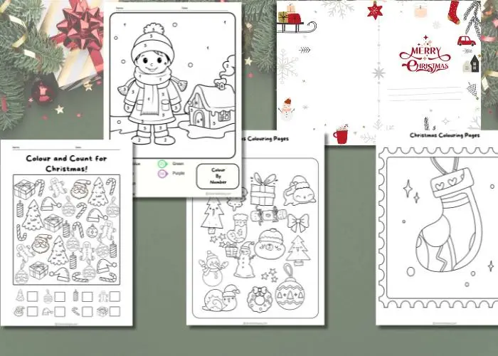 Christmas activity sheets for kids