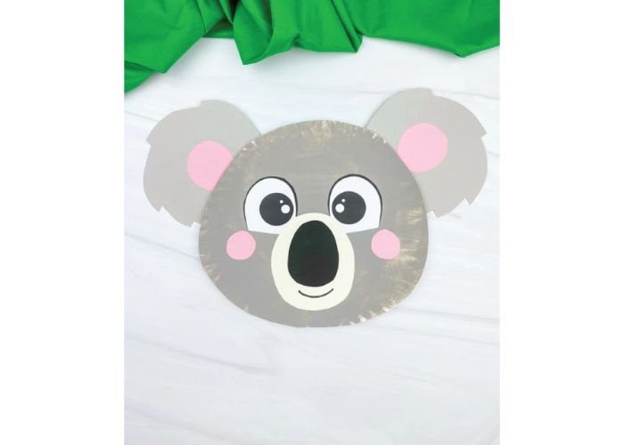 Koala paper plate craft activity