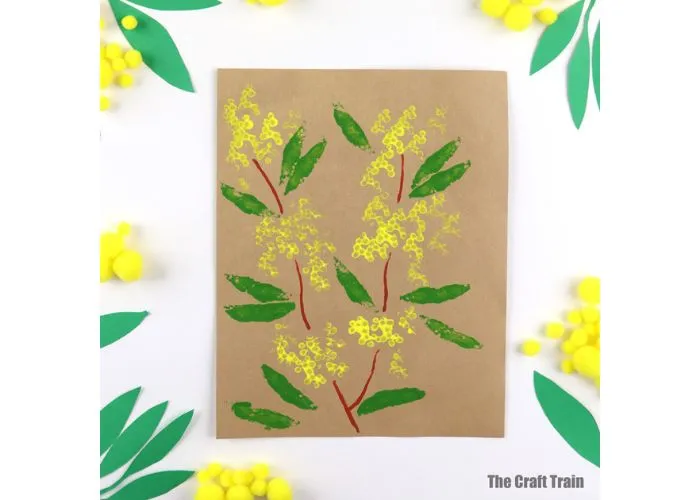 wattle flower art