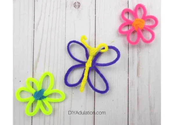 Pipe cleaner butterfly