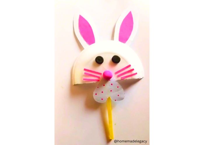 Finished easter bunny mask