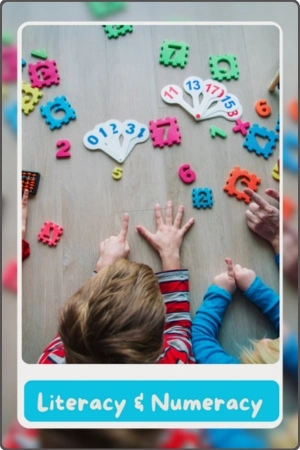 Literacy and numeracy activities heading