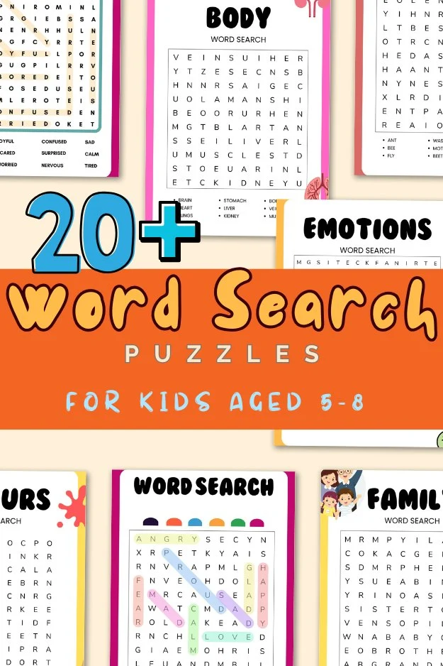 word search puzzles for kids